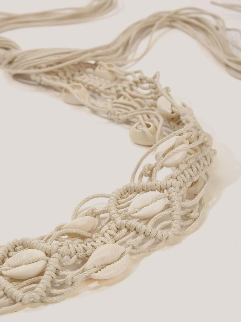 Европейский и американский богемный стиль хлопковый веревочный пояс-ракушка для женщин