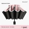 72-Rib Automatic Ring Buckle Umbrella: Portable, Reinforced, Dual-Use for Sun & Rain, Folding Hook Design for Men & Women
