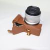 Canon EOS R50 Camera Half Case With Hand Strap Genuine Leather Faux Oil Photography Travel Use