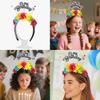Letter Pattern Birthday Plastic Flower Headpiece For Halloween Party Wear Event