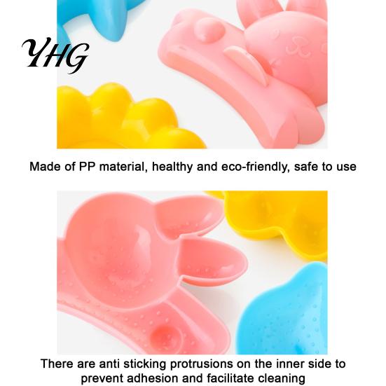 Easy Sushi Press 4PCS Cute Rice Ball Molds, Rabbits Dolphins Flowers And Long Shape, Kids Meal Decoration Portable Food Grade PP Maker for DIY