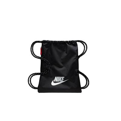 Nike Спортивный рюкзак с принтом логотипа и завязками, полиэстер, унисекс, черный BA5901-010