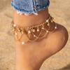 Bohemia Style Chain Anklets for Women Foot Accessories Summer Beach Vacation Barefoot Sandals Bracelet Ankle On The Leg Female