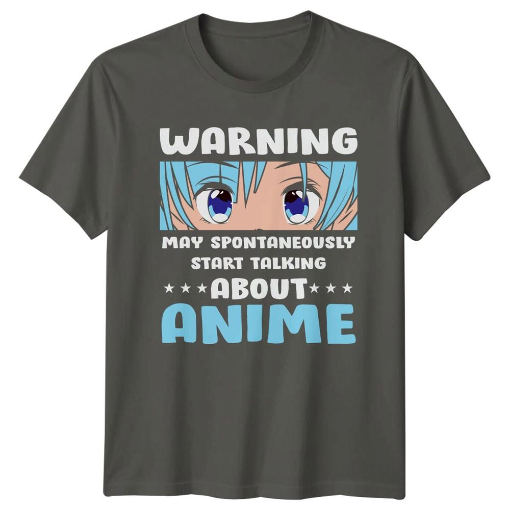 Warning May Spontaneously Start Talking About Anime Eyes TShirt