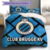 Club Brugge KV Pattern Bedding,Quilt Set Quilt Cover Pillowcase Home Birthday Gift(1 * duvet cover + 2 * pillowcase, without core)