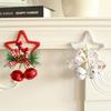 Рождественские украшения Пятиконечная звезда Колокольчик Аксессуары Подвеска Сделай сам Украшения для рождественской елки Бант Колокольчик Оконный реквизит