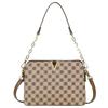 Women's Plaid Tilted Straddle Shell Bag Classic Retro Versatile Printed Bag Light Luxury Large Capacity Shoulder Chain Handbag