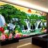5D Diamond Painting Full Drill Sticky Point Brick Stickers Water Generating Wealth Welcome Pine Living Room Landscape Show Mosaic Art Cross-stitch Diy