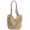 New Summer Versatile One-shoulder Beach Vacation Beach Bag Woven Straw Commuter Tote Bag Trend