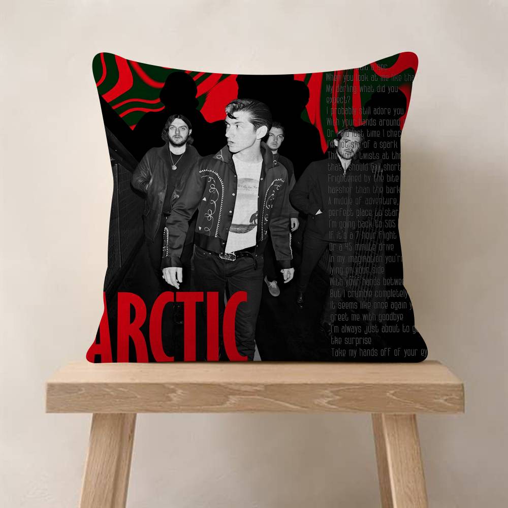 Vintage Arctic Monkeys Rock Band Music Cushion Cover Decorative Pillow Sofa Home Decor Case Pillow Cases