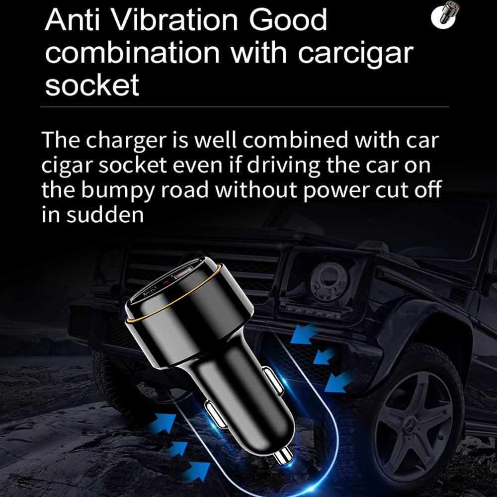 Двойной USB QC 3.0 PD20W автомобильный зарядный мини-адаптер для быстрой зарядки iPhone Xiaomi для мобильного телефона в автомобиле
