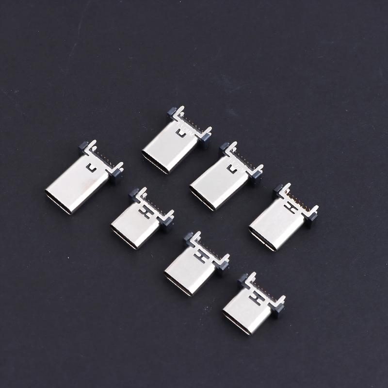 Разъем USB Type C Female 16-контактный, 180 градусов, для промышленных устройств, DIY сборки