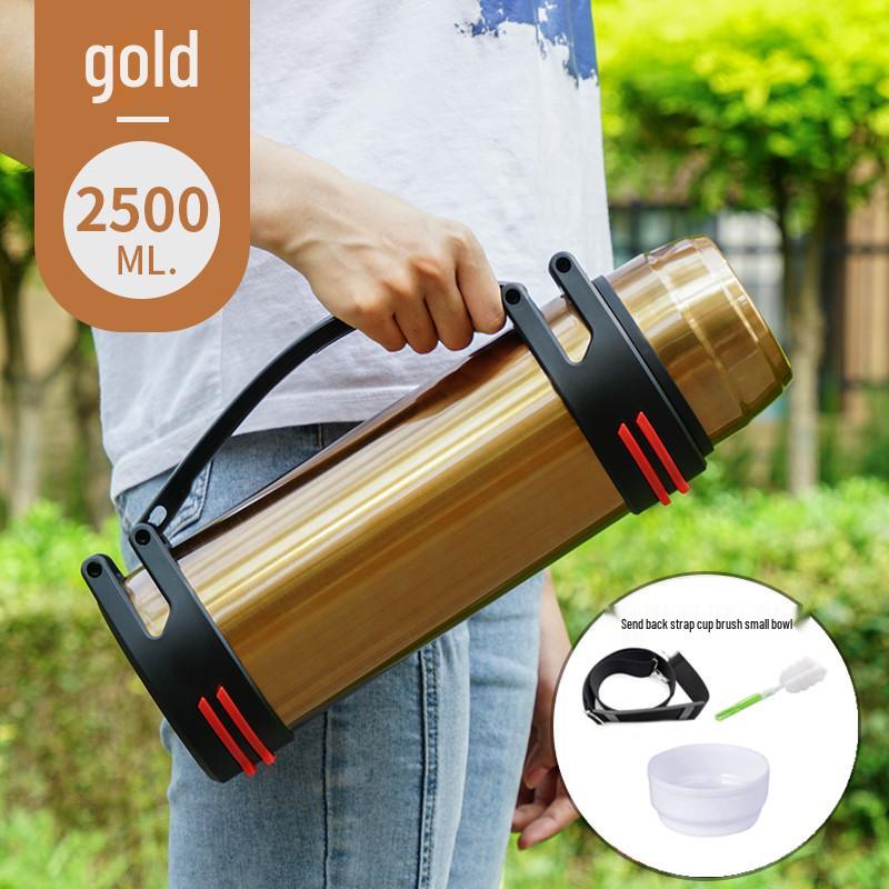 Large Capacity Stainless Steel Thermos Cup for Men & Women - Portable Car Bottle for Home & Outdoor Use
