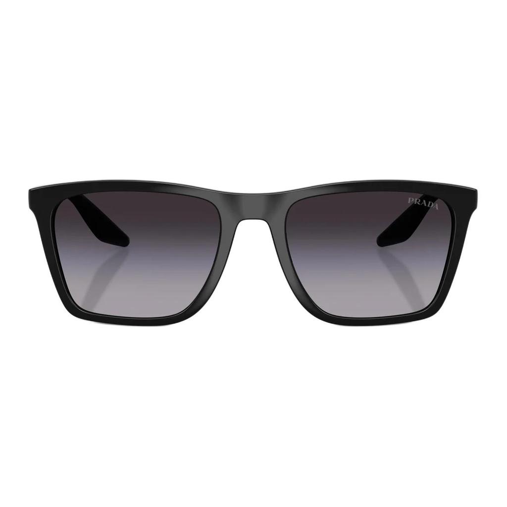 Prada Дизайн логотипа Солнцезащитные очки с инъекционным рисунком-бабочкой Мужские солнцезащитные очки Черные PSB08S1AB09U