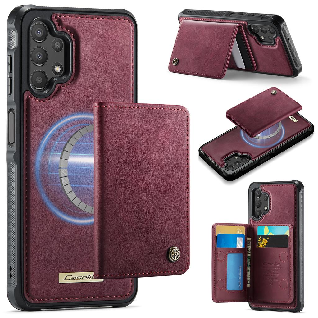 CASEME Серия ME80 Для Samsung Galaxy A13 4G/A04s 4G (164.7мм) Магнитный чехол-кошелек из кожи и ПК/ТПУ для телефона, съемный