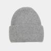 Angola Rabbit Fur Warm Solid Color Knitted Hat Women's Autumn and Winter Versatile Candy Color Vertical Stripe Thickened Ear Protection Hat