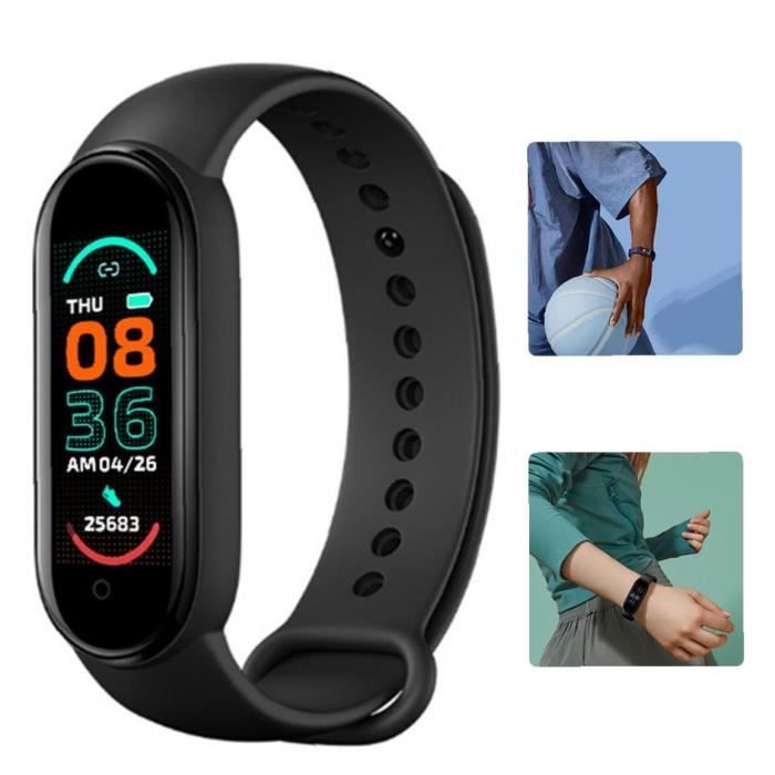 Магнитный умный браслет M6 черный