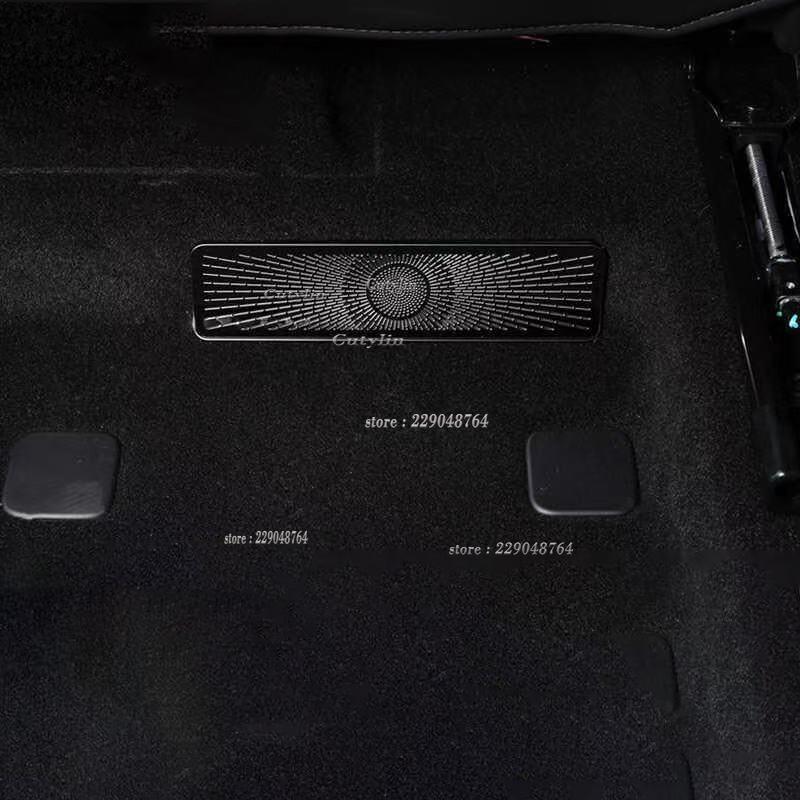 For BYD Sealion 7 Sea lion 07 EV 2024 2025 Stainless Steel Interior Car Under Seat Air Vent Cover Rustproof Sticker Decoration