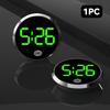 Светодиодные светящиеся автомобильные часы, автомобильные внутренние наклеиваемые мини-цифровые часы, автомобильные украшения, аксессуары