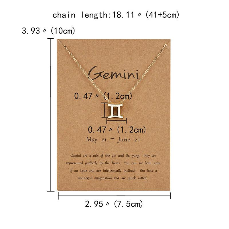 12 Созвездие Двухцветный Знак Зодиака Скорпион Ожерелье Подвеска Лев Подвески Ювелирные Изделия Подарки Ювелирные Изделия Колье Овен Рак