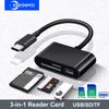 3-в-1 Устройство для чтения карт Type-C SD TF Micro SD Smart Memory Cardreader Для IOS Android Серии OTG Записывающее устройство Compact Flash