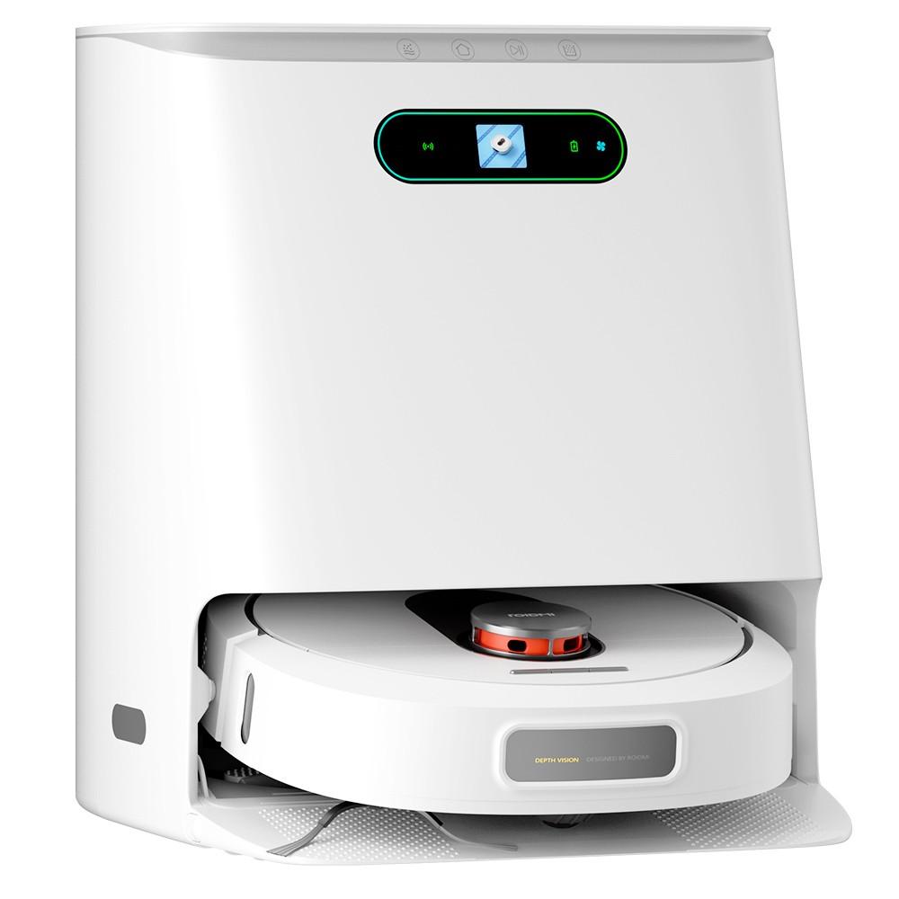 Обновленный:  Умный робот-пылесос ROIDMI EVA, самоочищающийся и опорожняющий, 3200 Па, мощное всасывание, 3-в-1, пылесос, подметание и уборка