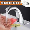 Automatic Infrared Sensor Basin Faucet Kitchen Smart Touchless Sink Cold Tap Single Handle Deck Mount + Controller Box