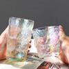 10.3oz/13oz Cold Drink Cup Fashionable Colorful Glass Cup Creative Wine Glass Bubble Water Mug High End Juice Milk Beverage Mugs