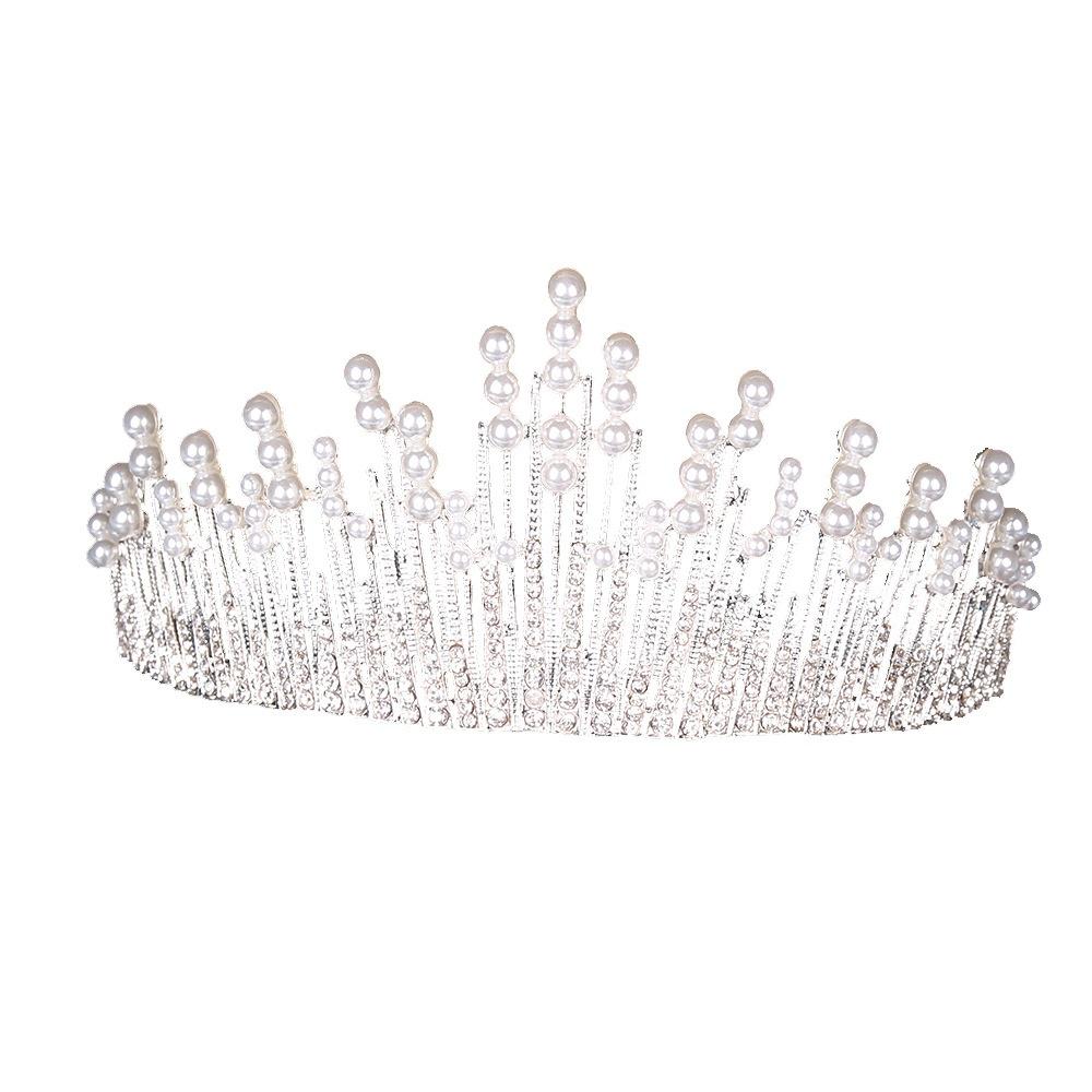Европейский сплав невесты бриллиантовая жемчужная корона тиара Корона Феникс аксессуары для волос горный хрусталь изюминка