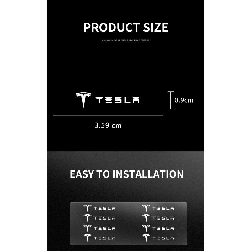 2/5/10Pcs Car Interior Random Stickers Car Steering Wheel Emblem Styling For Tesla Model 3 Model X S 2016-2023 Model Y Decals TM3 TMX