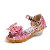 New Princess Shoes Kids Shoes Girls High Heels Dress Shoes Flower Butterfly Sandals Bowknot Crystal Princess Queen Cosplay Party Girl Dance Shoes