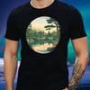 T-Shirt Herren Japanischer Garten Motiv Baumwolle Größe XS bis 5XL
