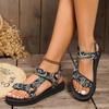 Women's Summer New Platform Color-Block Velcro European and American Sandals