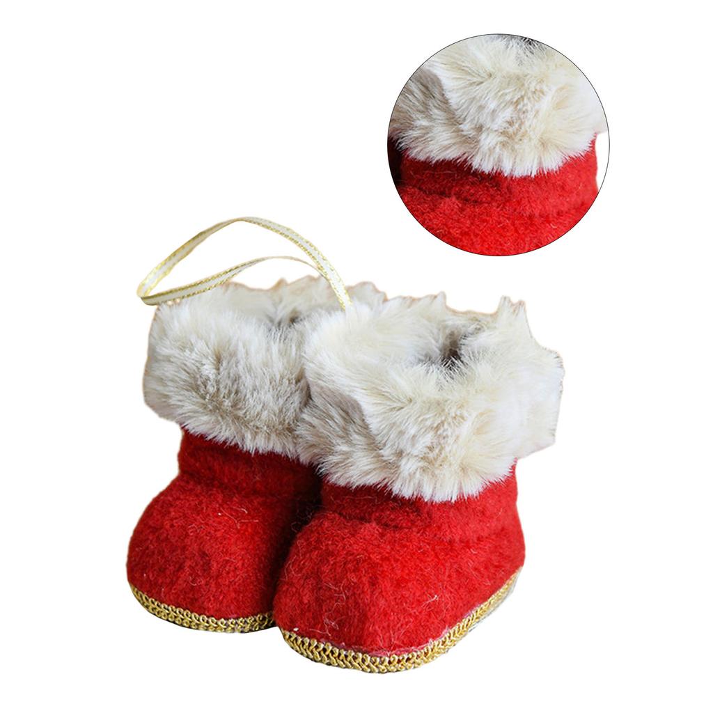 Christmas Decoration Christmas Boots Pendant for Home Christmas Candy Bag Tree Decor Kids Gift 2024 New Year Supplies