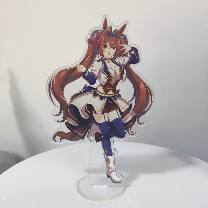 Япония красивая дербиль 15 см персонажи мультфильмов акриловая двухсторонняя подставка модель каваи милая офисная декоративная панель постоянные поклонники записи