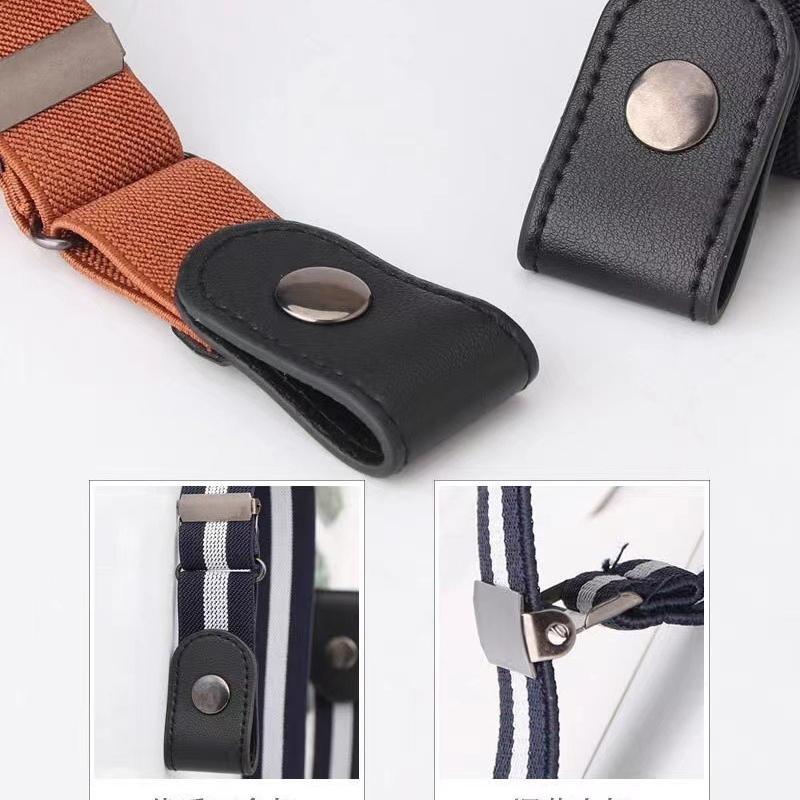 Простой и модный женский ремень, эластичный ленивый мужской ремень, тканый, невидимый и бесшовный, унисекс, длина джинсового ремня регулируется