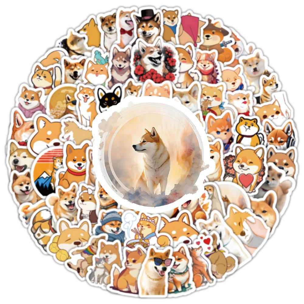 100 шт./компл. Сиба-ину мини-наклейки для домашних животных и собак DIY модные наклейки наклейки