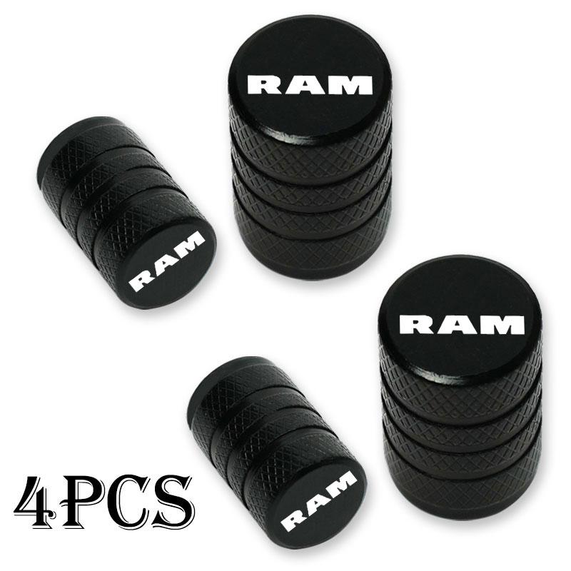 UAL3 Car Wheel Tire Valve Caps Tyre Stem Covers Airdust Waterproof For Dodge Ram 1500 2500 3500 Accessories Car Styling