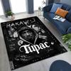 Тупак 2Пак Рэпер Эминем Хип-Хоп Рэп Бог Арт Ковер для Спальни Гостиной Дивана Дома Придверный Коврик Декор, Большой Детский Нескользящий Напольный Коврик
