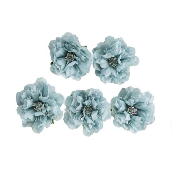 5 шт., реалистичные декоративные цветы, яркая, красивая соломенная шляпа, подходящая поддельная головка цветка пиона, товары для вечеринок