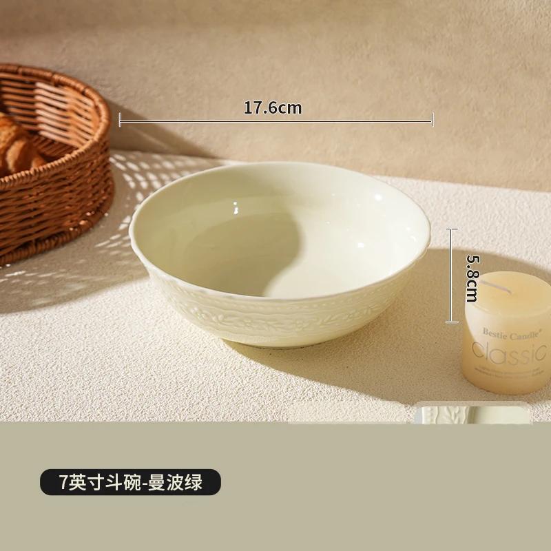 Exquisite Romantic Relief Dining Plate High End Hotel Restaurant Spaghetti Dining Plates Delicious Dishes Fish Plate Rice Bowls