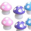 10Pcs/Set Miniature Mushroom Ornament Simulated Mini Mushroom Figurine Colored Mushroom Statue for Potted Plants Micro Landscape