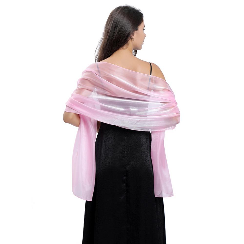 Bridal Scarf Pure Color Lady Cape Wraps Fashion Headscarf Women