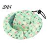 Summer Cat Gear Beach Hat, Cap with Ear Holes, Adjustable Pet Comfortable Hat Holes Sun for Small Dogs Cats Outdoor Protection Breathable Sunshade