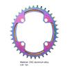 32T/34T/36T/38T Bike Chainring 104BCD Positive Negative Tooth Single Speed Oval Shape Bike Sprocket for 7-12 Speed