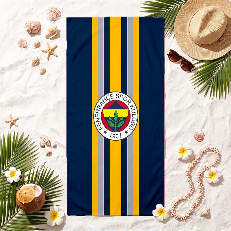 Fenerbahce SK Мягкое пляжное полотенце Стильное полотенце для пляжа и бассейна для летнего отдыха на море Путешествия