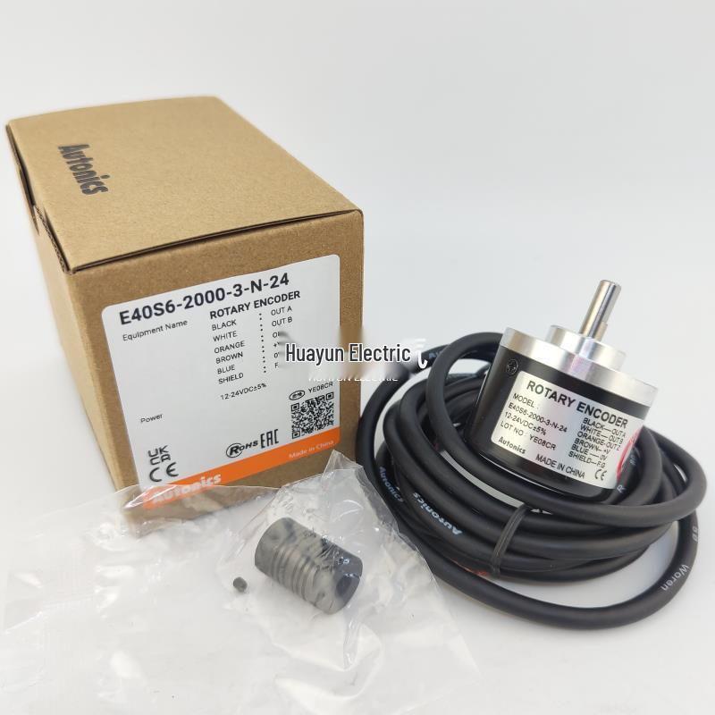 Autonics E40S6-2000-3-N-24 Genuine Rotary Encoder Motor, Brand New