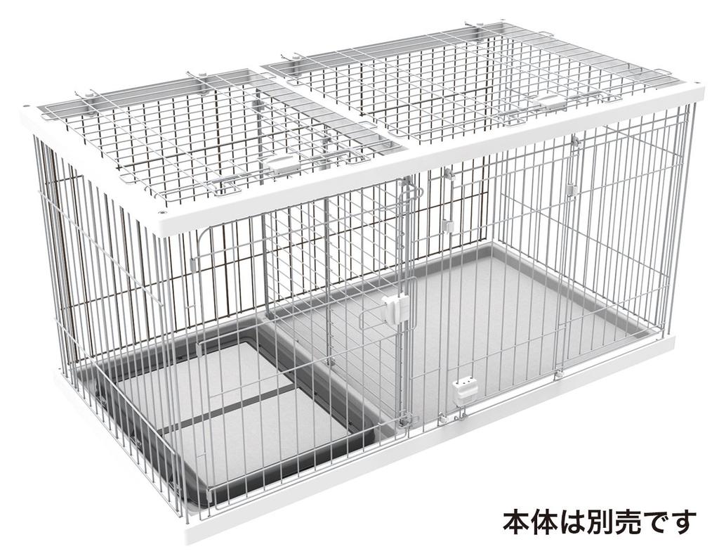 Petio Dog Room Circle for Toilet Dedicated Roof Wide Training, Surface, White,