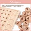 Learning Wooden Mathematics Number Matching Arithmetic Board Children Toy Puzzle