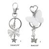 Bowknot Butterfly Charm Keyring Backpack Decoration Handmade Pendant Keyring Fashion Bag Charm Sweet Cool Keychain